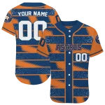 personalized houston astros edgy stripes blue jersey best selling
