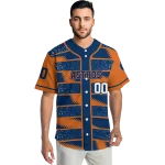 personalized houston astros edgy stripes blue jersey best selling