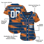 personalized houston astros edgy stripes blue jersey best selling