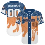 personalized houston astros pattern drip blue white jersey best selling