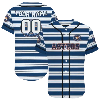 personalized houston astros stripe layers blue white jersey best selling