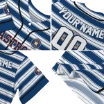 personalized houston astros stripe layers blue white jersey best selling