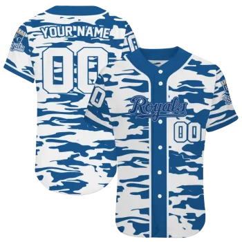 personalized kansas city royals camo splash royal blue jersey best selling