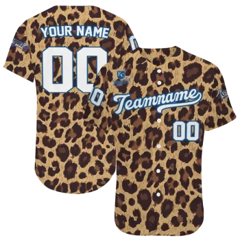 personalized kansas city royals leopard spot jersey best selling