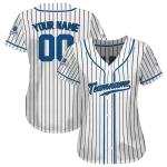 personalized kansas city royals pinstripe lines white jersey best selling