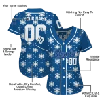 personalized kansas city royals snowflake festive royal blue jersey best selling