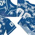 personalized kansas city royals snowflake festive royal blue jersey best selling