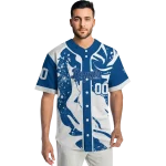 personalized kansas city royals splash swirl royal blue jersey best selling