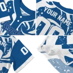 personalized kansas city royals splash swirl royal blue jersey best selling