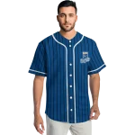 personalized kansas city royals stripe pattern royal blue jersey best selling