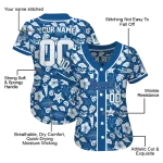 personalized kansas city royals tropical hibiscus seashells royal blue jersey best selling