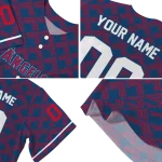 personalized los angeles angels chevron interlock blue jersey best selling