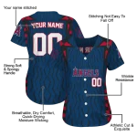 personalized los angeles angels chevron rhythm blue jersey best selling