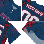 personalized los angeles angels chevron rhythm blue jersey best selling