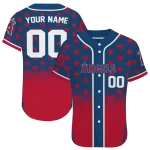 personalized los angeles angels star burst red jersey best selling