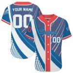 personalized los angeles dodgers curved stripes blue white jersey best selling