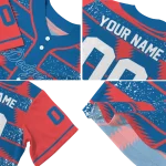 personalized los angeles dodgers edgy stripes blue jersey best selling