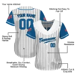 personalized los angeles dodgers pinstripe blue white jersey best selling