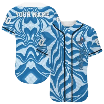 personalized los angeles dodgers psychedelic curves blue jersey best selling