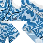 personalized los angeles dodgers psychedelic curves blue jersey best selling