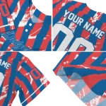 personalized los angeles dodgers stripe paint blue jersey best selling