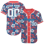personalized los angeles dodgers tropical hibiscus red jersey best selling
