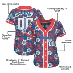 personalized los angeles dodgers tropical hibiscus red jersey best selling