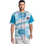 personalized miami marlins arrow fade blue white jersey best selling