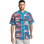 personalized miami marlins camo splash blue jersey best selling