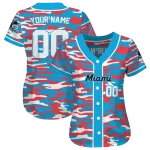 personalized miami marlins camo splash blue jersey best selling