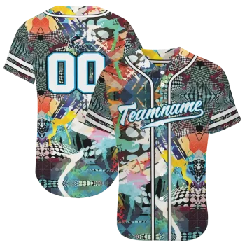 personalized miami marlins geometric fusion aqua jersey best selling