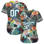 personalized miami marlins geometric fusion aqua jersey best selling