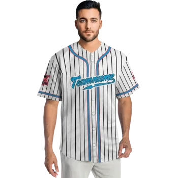 personalized miami marlins pinstripe lines white jersey fashion forward