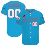 personalized miami marlins plain classic blue jersey best selling