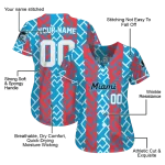 personalized miami marlins squares grid blue jersey best selling