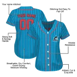 personalized miami marlins stripe pattern blue jersey best selling
