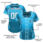 personalized miami marlins wavy flow blue jersey best selling