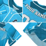 personalized miami marlins wavy flow blue jersey best selling