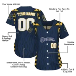 personalized milwaukee brewers chevron rhythm navy blue jersey best selling
