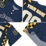 personalized milwaukee brewers chevron rhythm navy blue jersey best selling