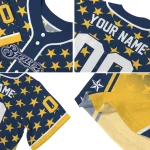 personalized milwaukee brewers star burst yellow jersey best selling