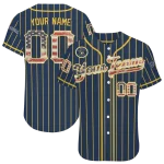 personalized milwaukee brewers vertical stripes navy blue jersey best selling