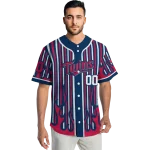 personalized minnesota twins blazing stripes navy jersey best selling