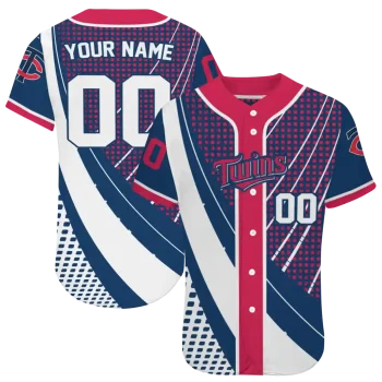 personalized minnesota twins curved stripes navy white jersey best selling