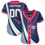 personalized minnesota twins curved stripes navy white jersey best selling