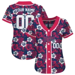 personalized minnesota twins tropical hibiscus red jersey best selling
