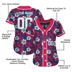 personalized minnesota twins tropical hibiscus red jersey best selling