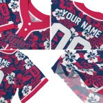 personalized minnesota twins tropical hibiscus red jersey best selling