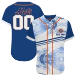 personalized new york mets arrow fade blue white jersey best selling