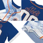 personalized new york mets arrow fade blue white jersey best selling